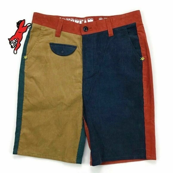 Billionaire Boys Club Other - Billionaire Boys Club Ice Cream Lee Corduroy Cotton Shorts Mens BBC Colorblock